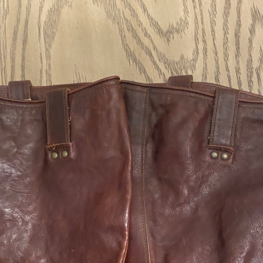 Frye Veronica Dark Brown Leather Boots Sz. 9.5 - Picture 14 of 17